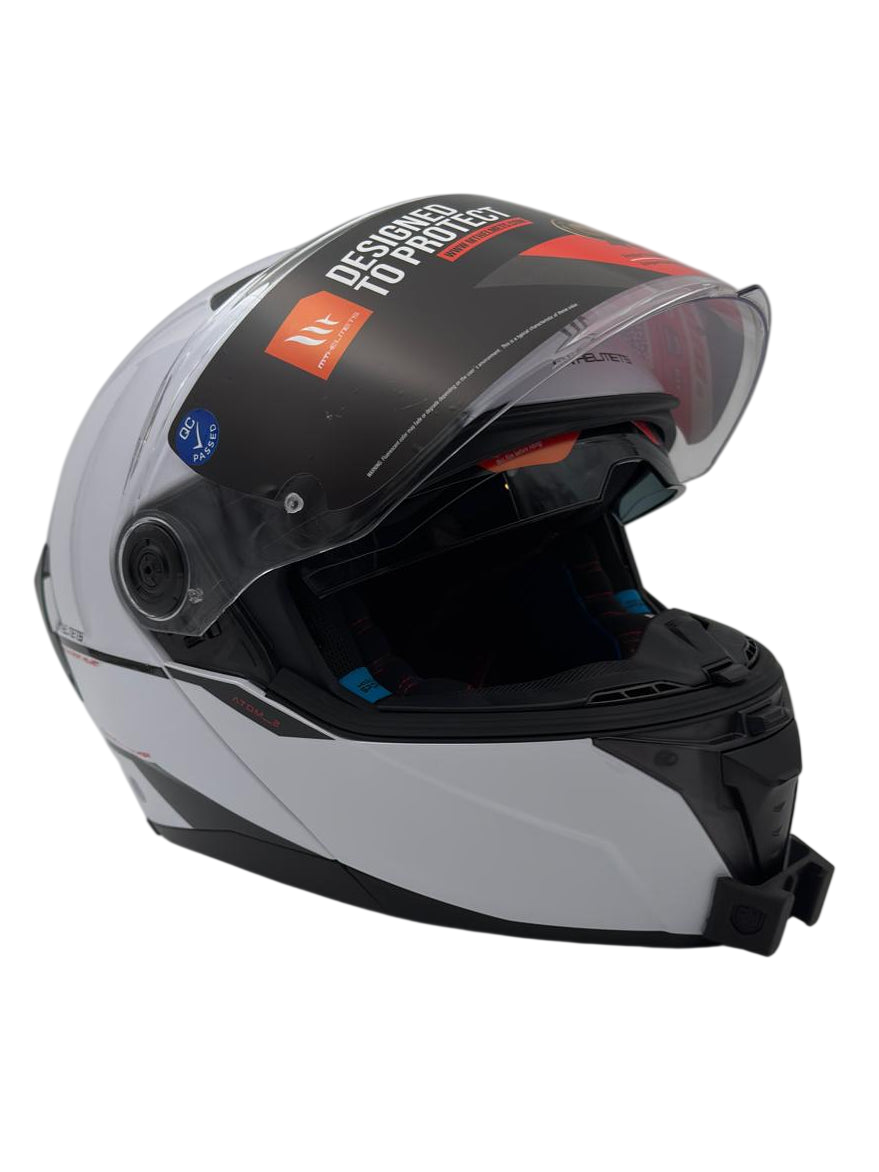 mt atom modular helmet 2 SV MOUNT Trek Bicycle Store - Atom helmet MT Atom Color:Bart Simpson Bluefin