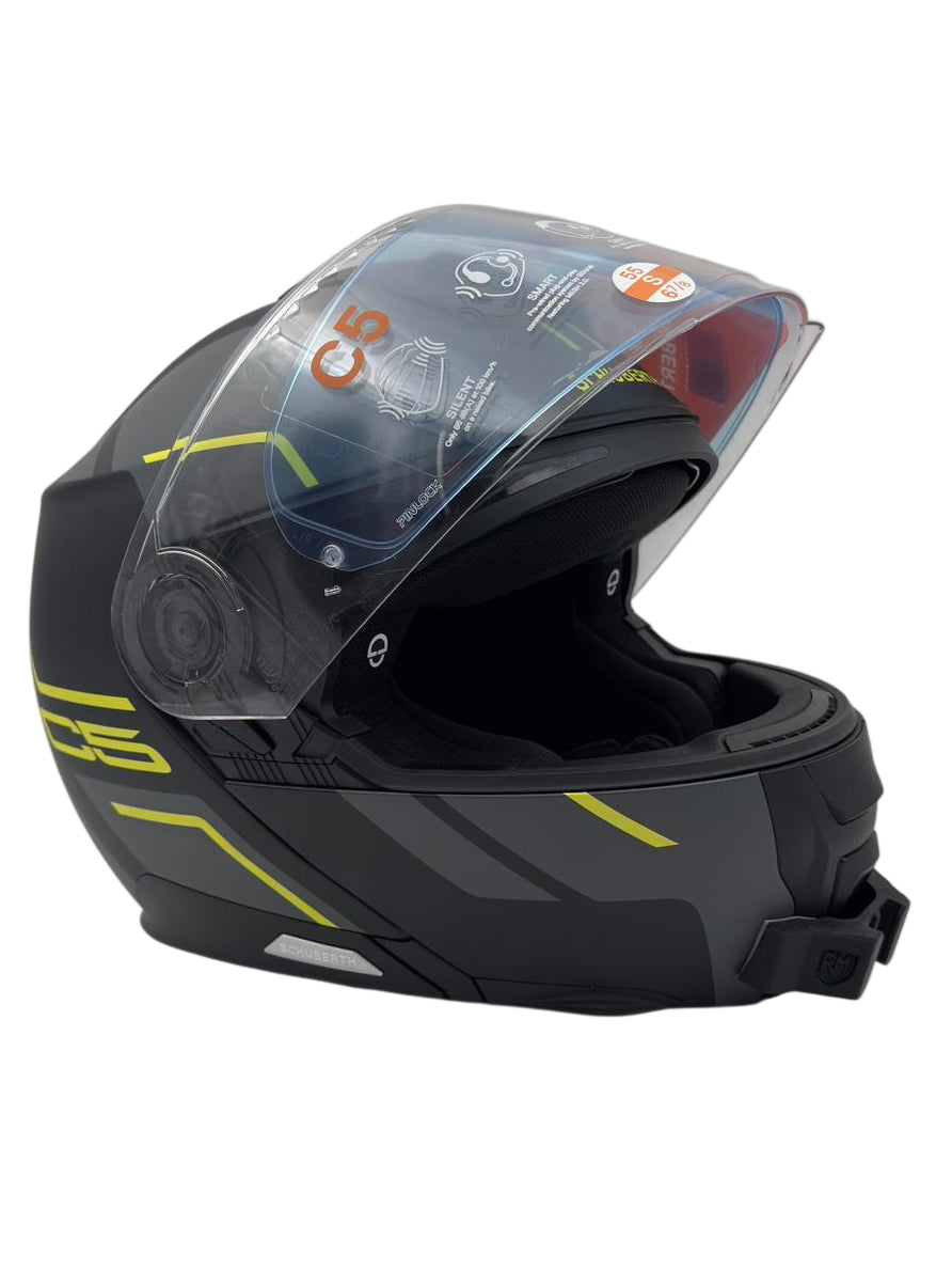 helmet schuberth c5 MOUNT The outer shell of Neck Shade Highway 21 9MM German Color:Grey/Yellow