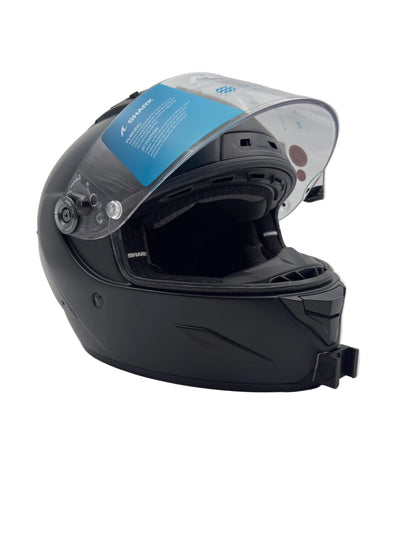 Shark Aeron / Aeron-GP -kypärän kamerakiinnike leukaosassa, sivukuva | Shark Aeron / Aeron-GP helmet chin camera mount, side view